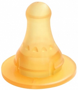 Соска молочная размер Х, 6+ мес, латекс, быстрый поток, 2 шт (Lubby, 12011/144/12)